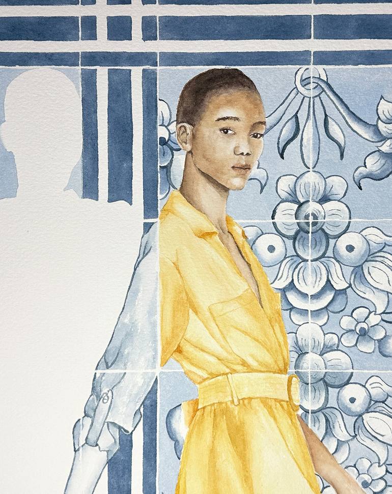 Original Figurative People Painting by Monica Vitorino