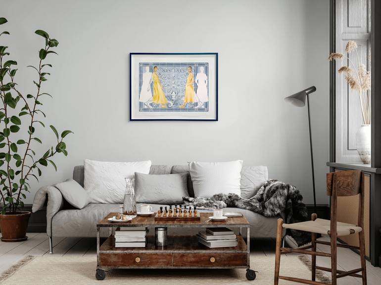 Original Figurative People Painting by Monica Vitorino