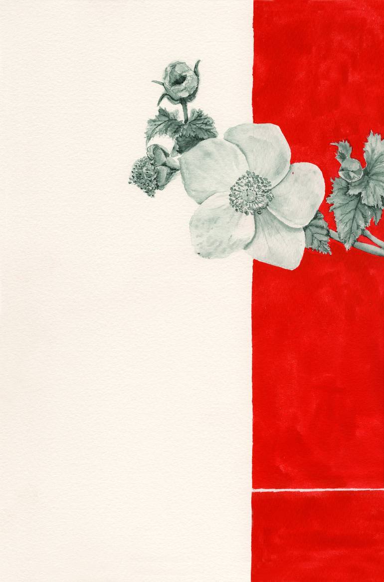 Original Figurative Floral Painting by Monica Vitorino