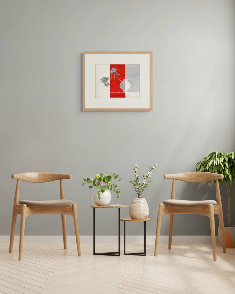 Original Figurative Floral Painting by Monica Vitorino