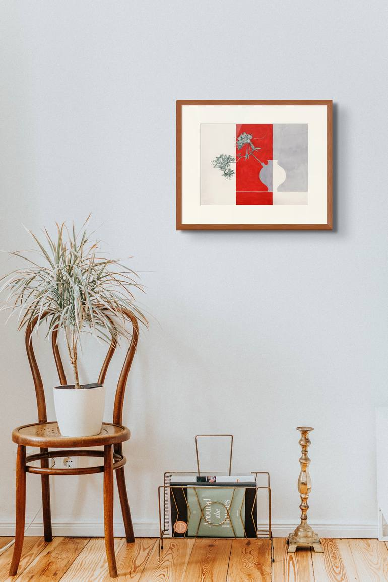 Original Figurative Floral Painting by Monica Vitorino