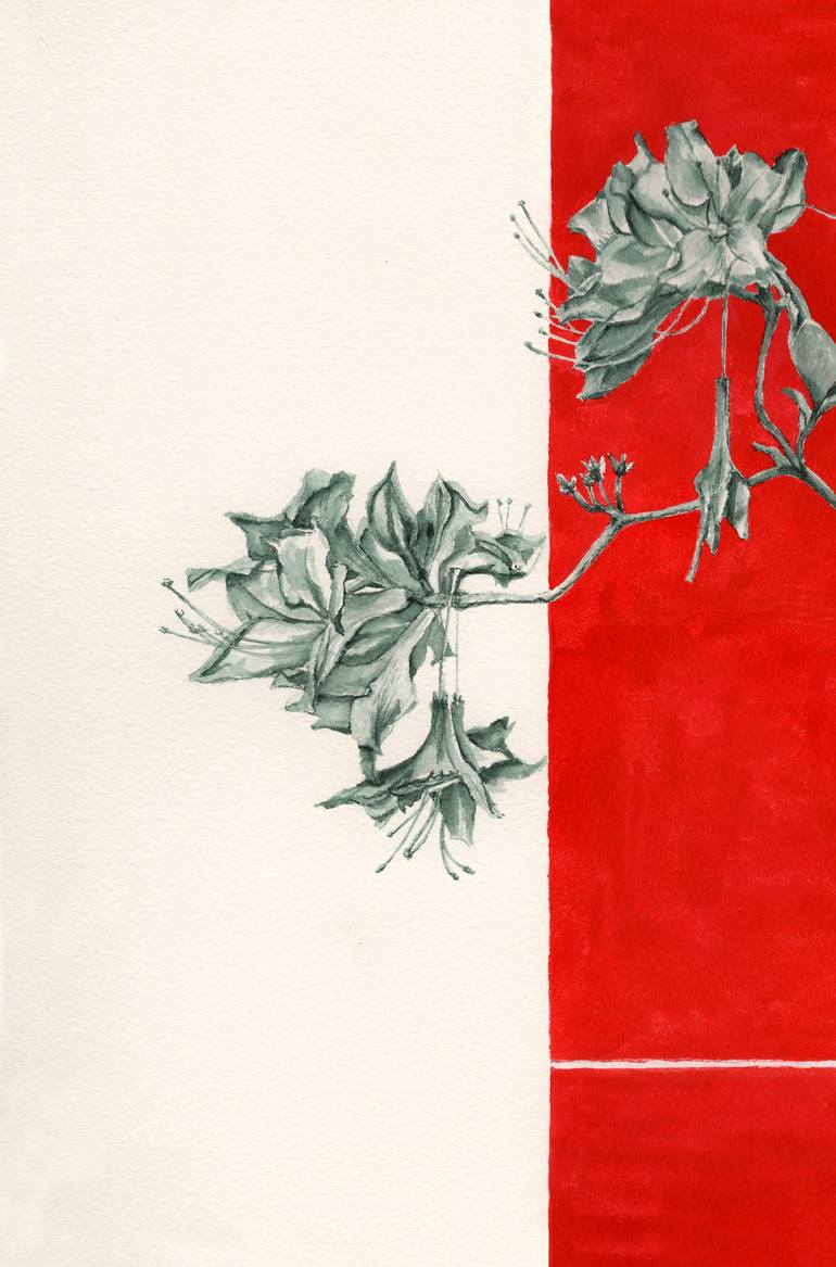 Original Figurative Floral Painting by Monica Vitorino
