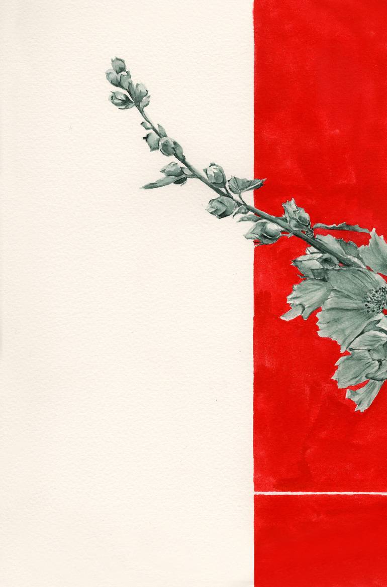 Original Figurative Floral Painting by Monica Vitorino