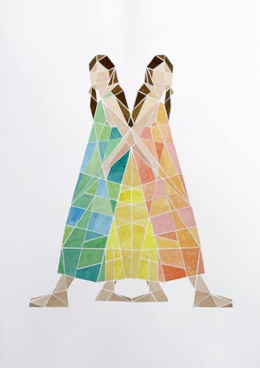 Print of Cubism Fashion Paintings by Monica Vitorino