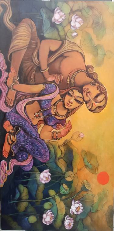 Original Figurative Love Paintings by Manisha Srivastava