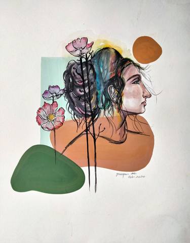 Print of Contemporary Women Paintings by Maryam M Ahmed