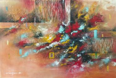 Original Abstract Expressionism Abstract Paintings by Maryam M Ahmed