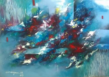 Original Abstract Paintings by Maryam M Ahmed