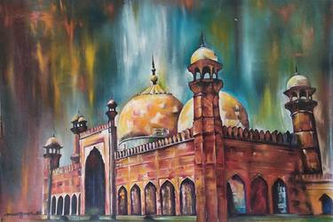 Print of Abstract Architecture Paintings by Maryam M Ahmed