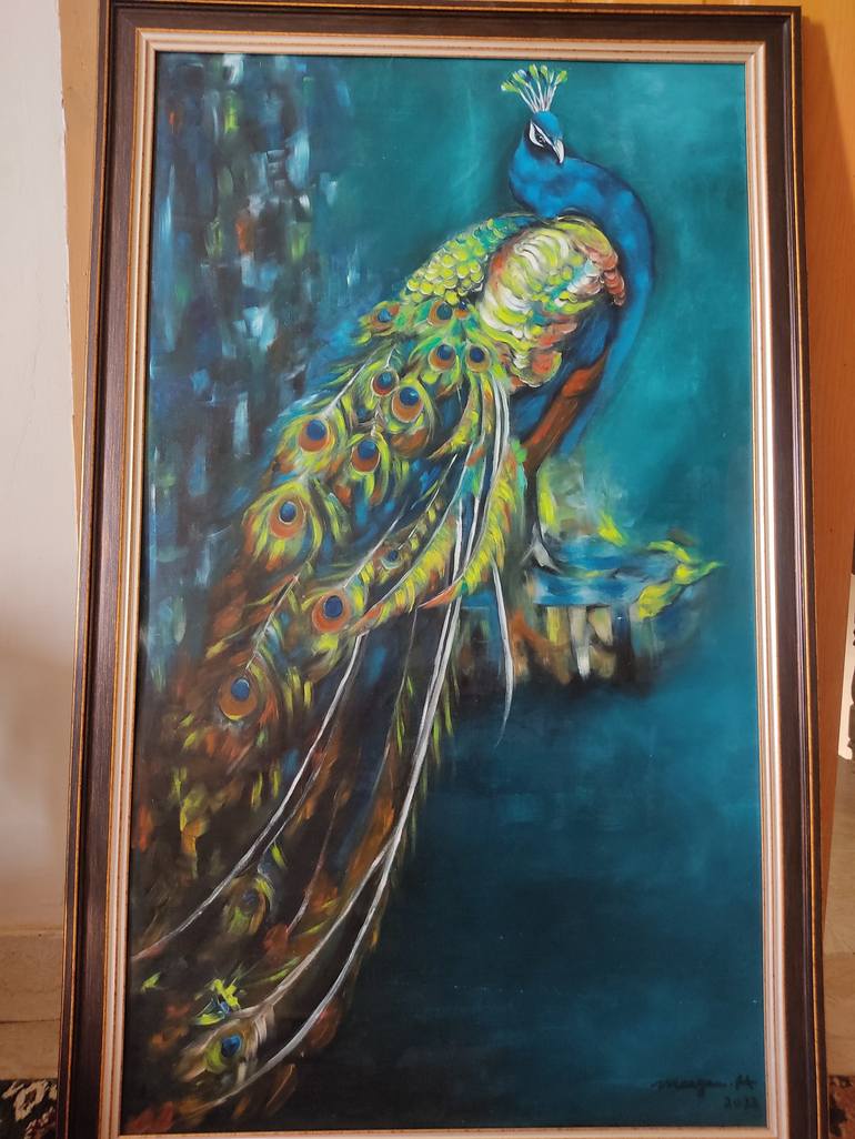 Original Animal Painting by Maryam M Ahmed