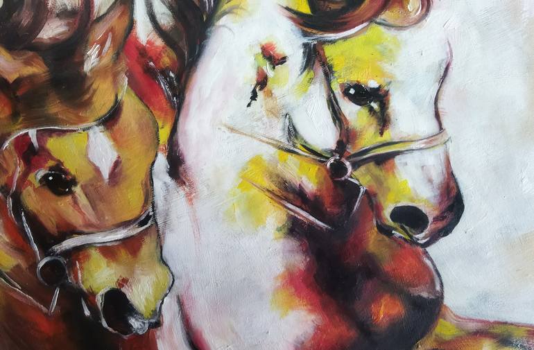 Original Horse Painting by Maryam M Ahmed