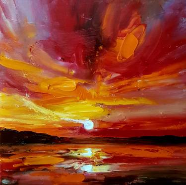 Original Abstract Expressionism Abstract Painting by Homayoun Amani