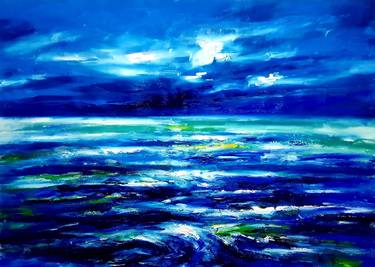 Original Abstract Expressionism Water Paintings by Homayoun Amani