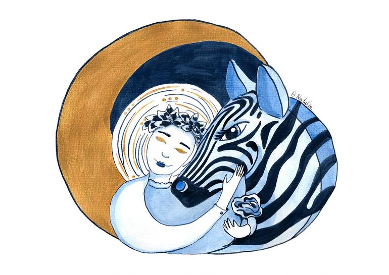 Original Illustration Children Painting by Natalia Onanco