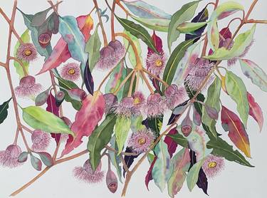 Original Expressionism Botanic Printmaking by Marg Watt