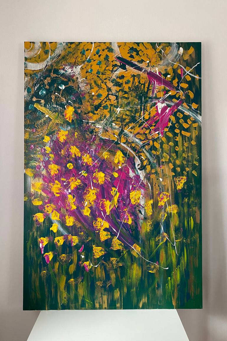 Original Abstract Expressionism Abstract Painting by Anna Kavana