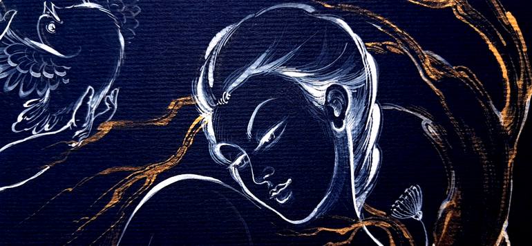 Original Classicism Nude Painting by Parisa Jamshidi