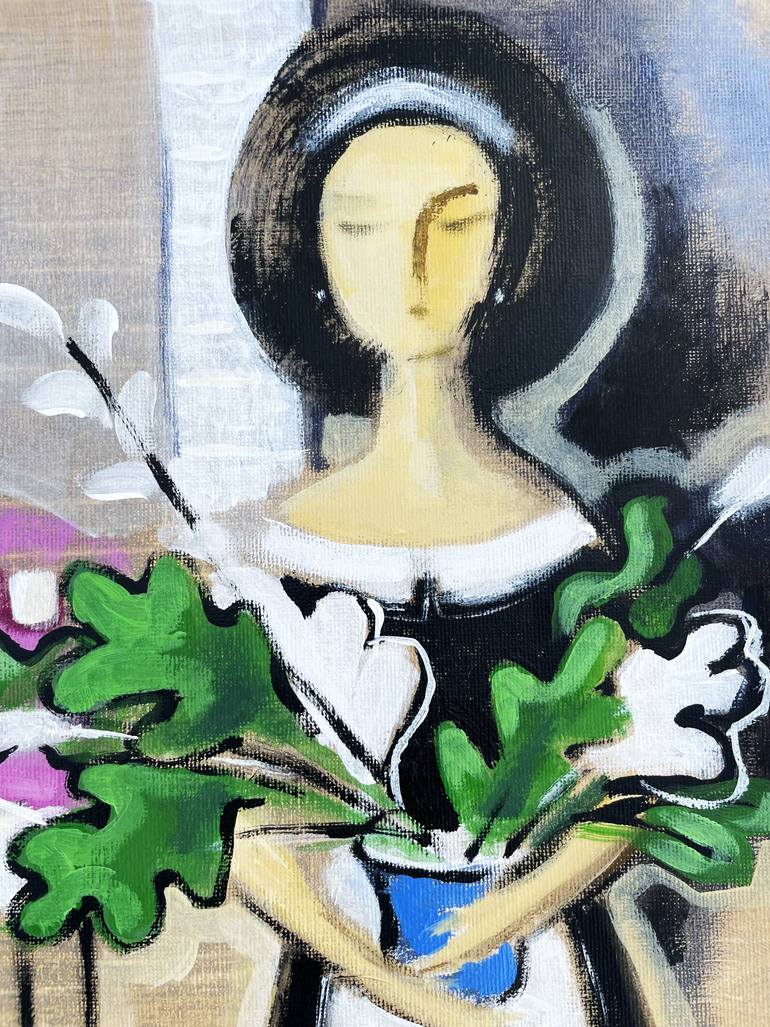 Original Figurative Women Painting by Nino Chitaishvili