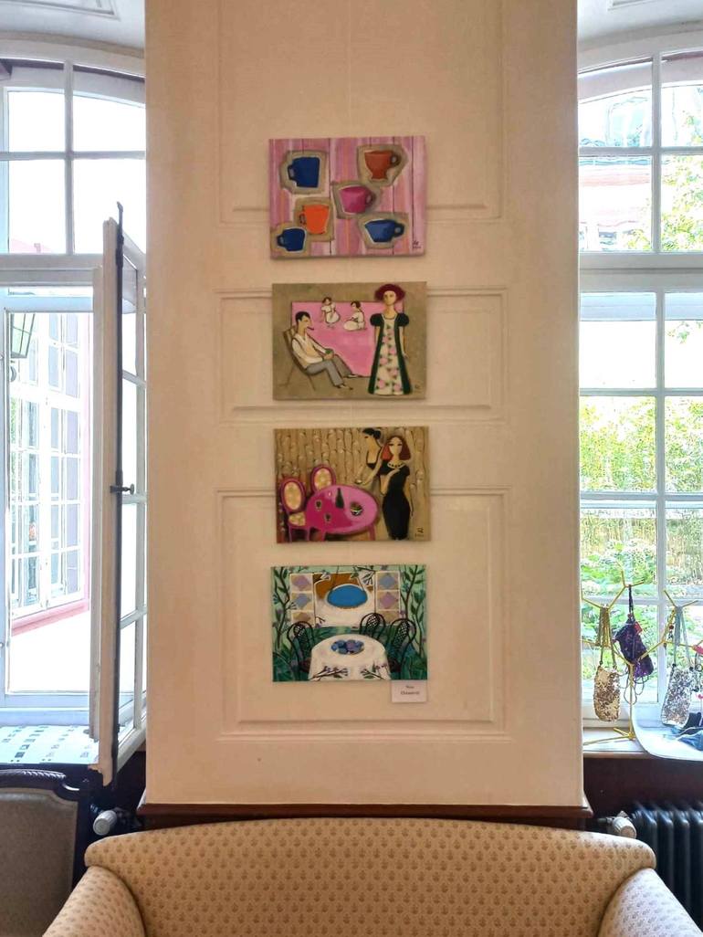 Original Expressionism Still Life Painting by Nino Chitaishvili