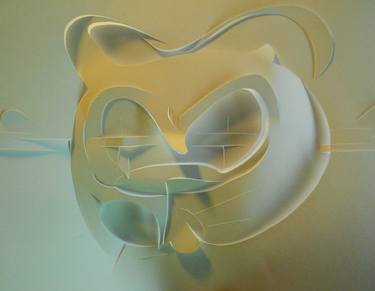 Original Contemporary Cats Mixed Media by Jens CLaudens