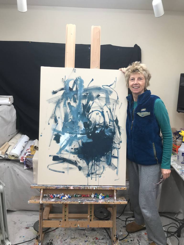 Original Abstract Expressionism Abstract Painting by Gedras Art