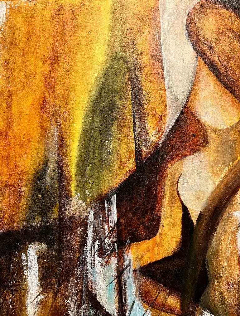 Original Abstract Expressionism Abstract Painting by Gabriela Gorenco