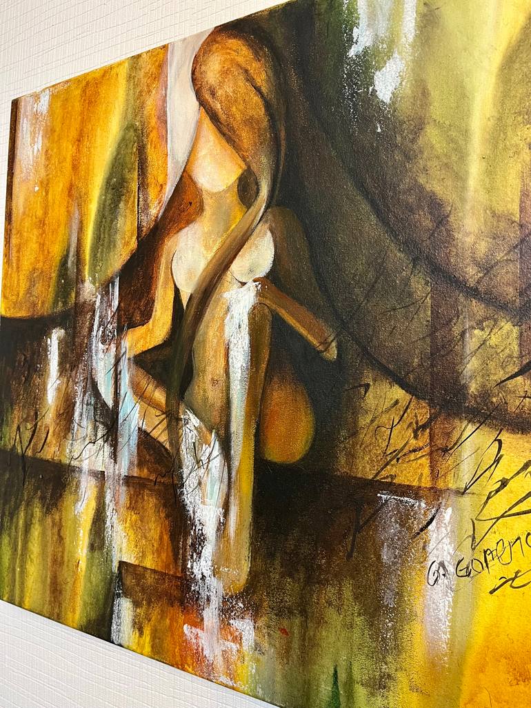 Original Abstract Expressionism Abstract Painting by Gabriela Gorenco