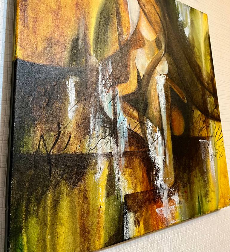 Original Abstract Expressionism Abstract Painting by Gabriela Gorenco