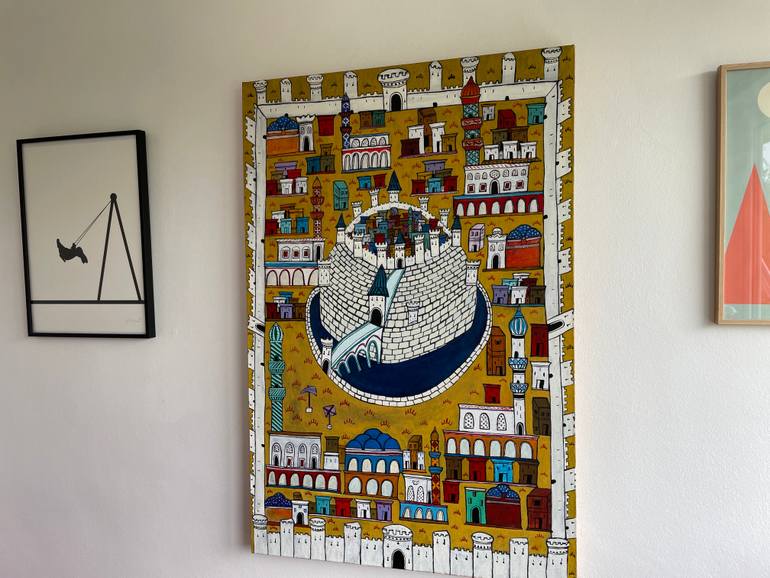 Original Expressionism Cities Painting by Daniel Clay