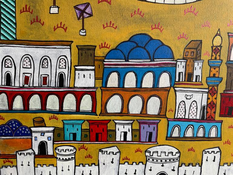Original Expressionism Cities Painting by Daniel Clay
