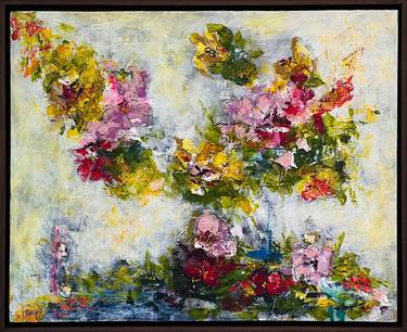 Original Abstract Floral Paintings by Tracy Bayne