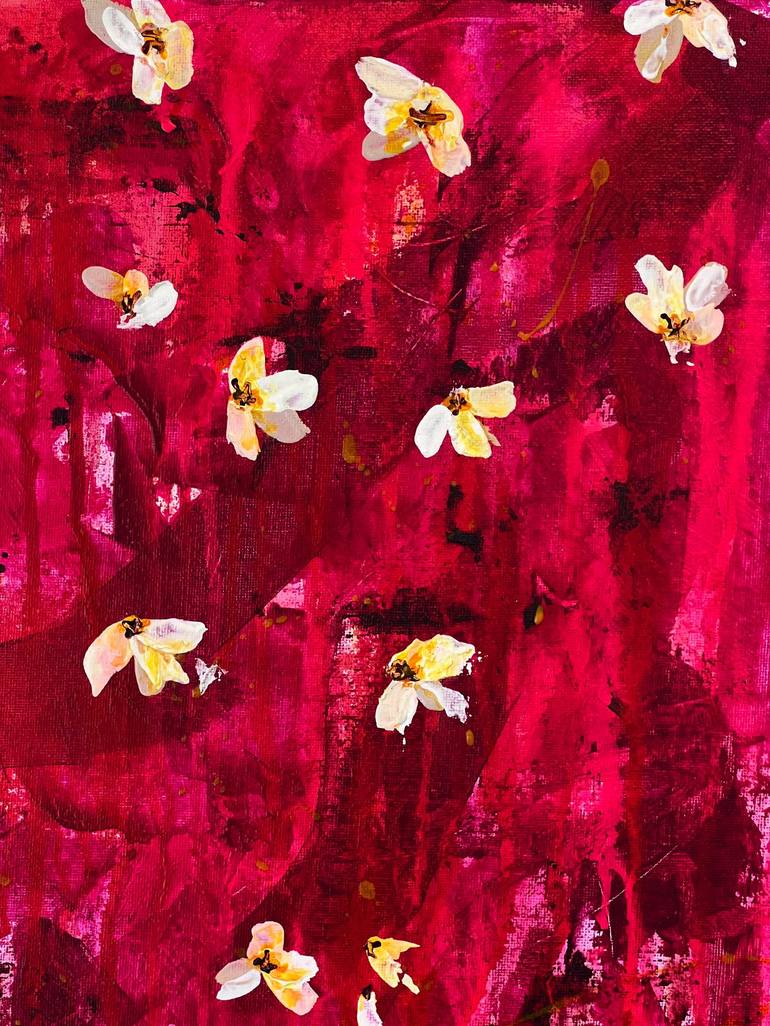 Original Abstract Floral Painting by Tracy Bayne