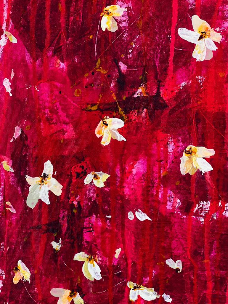 Original Abstract Floral Painting by Tracy Bayne