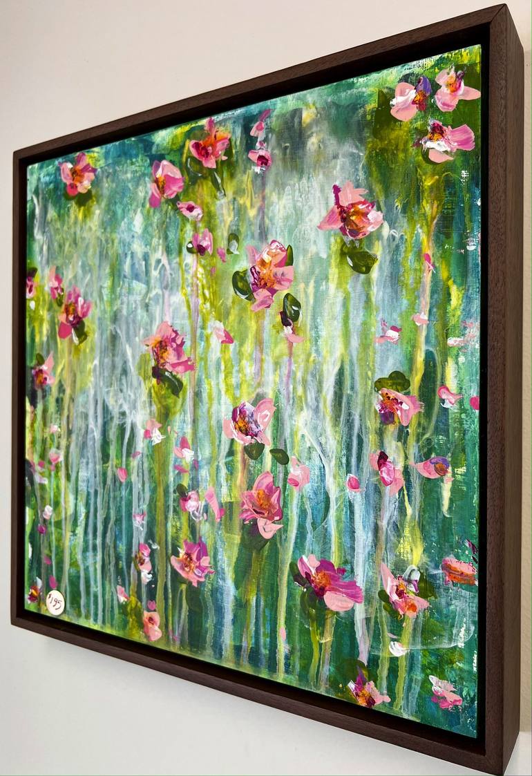 Original Abstract Floral Painting by Tracy Bayne