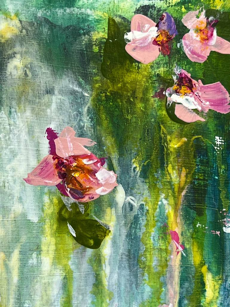 Original Abstract Floral Painting by Tracy Bayne