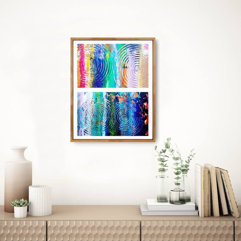 Original Abstract Water Painting by William Watkin