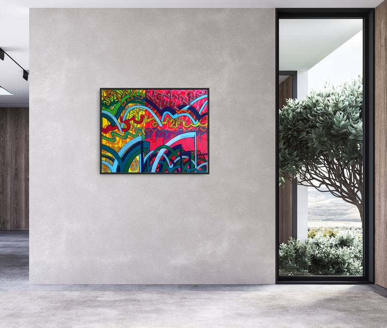 Original Abstract Graffiti Painting by William Watkin