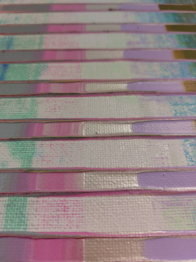 Original Op Art Abstract Painting by William Watkin