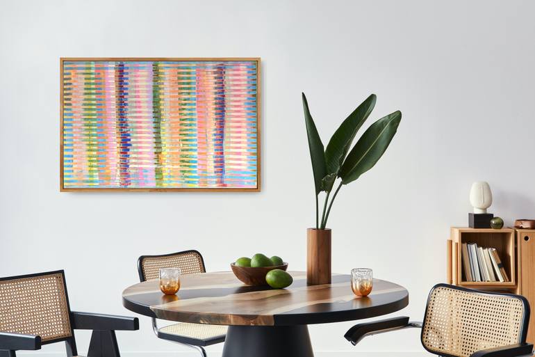 Original Op Art Abstract Painting by William Watkin