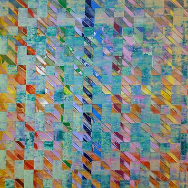 Original Algorithmic Abstract Painting by William Watkin