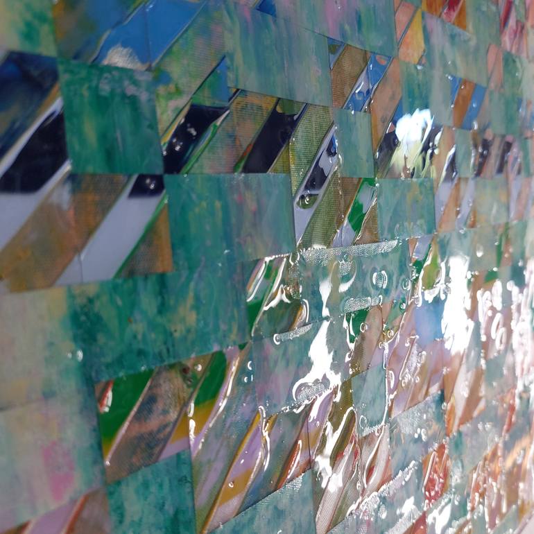 Original Algorithmic Abstract Painting by William Watkin