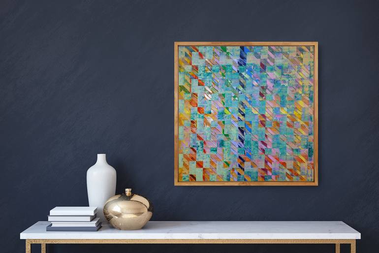 Original Algorithmic Abstract Painting by William Watkin