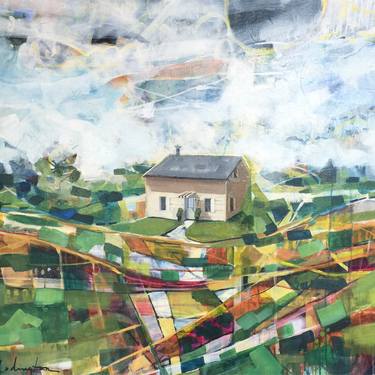 Original Abstract Landscape Painting by Jessie Dodington