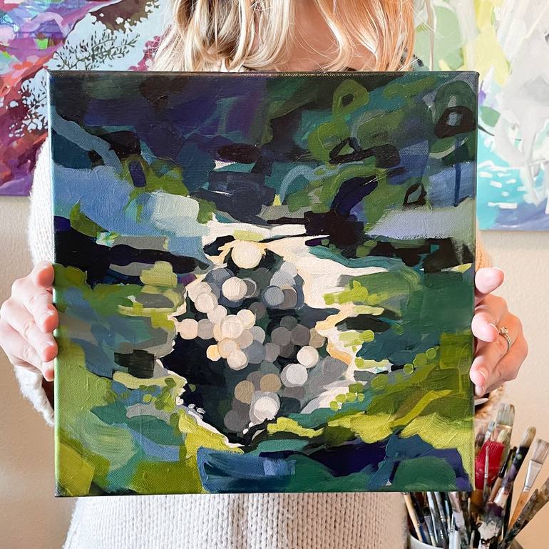 Original Abstract Water Painting by Jessie Dodington