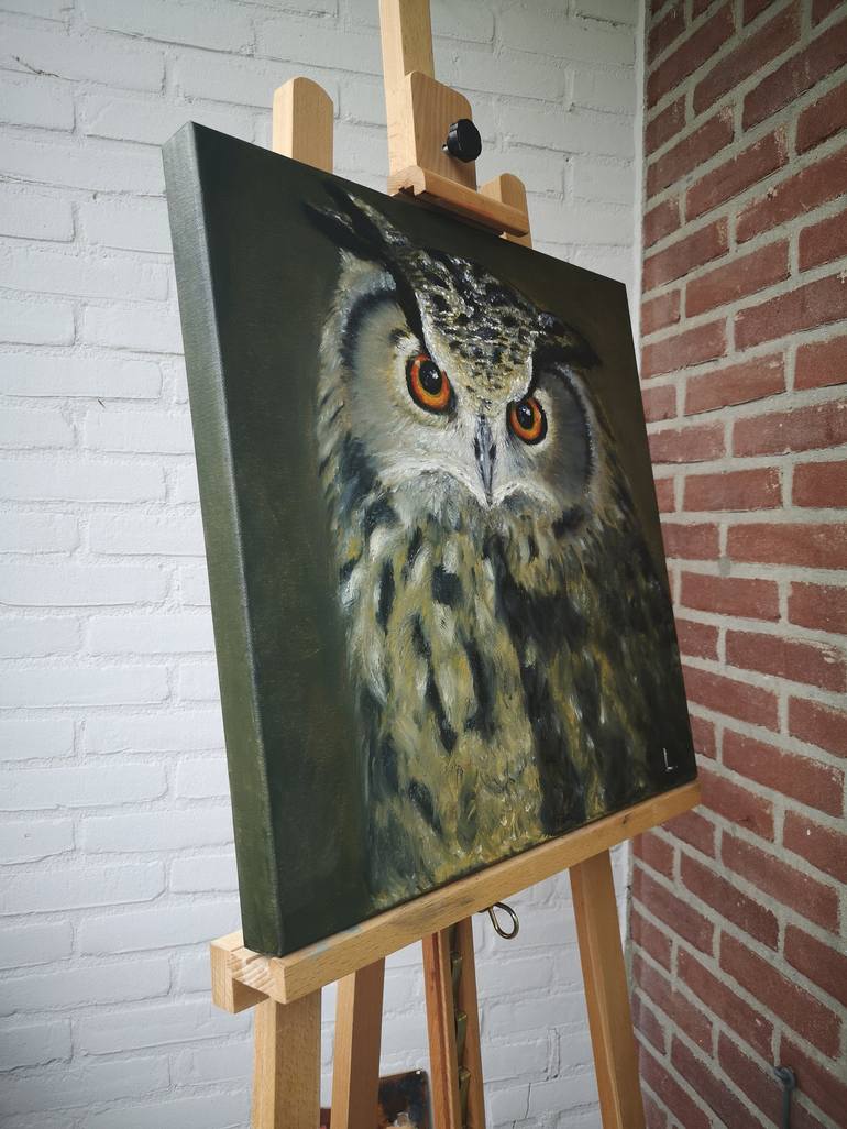 Original Fine Art Animal Painting by Lyudmyla Ryabinina