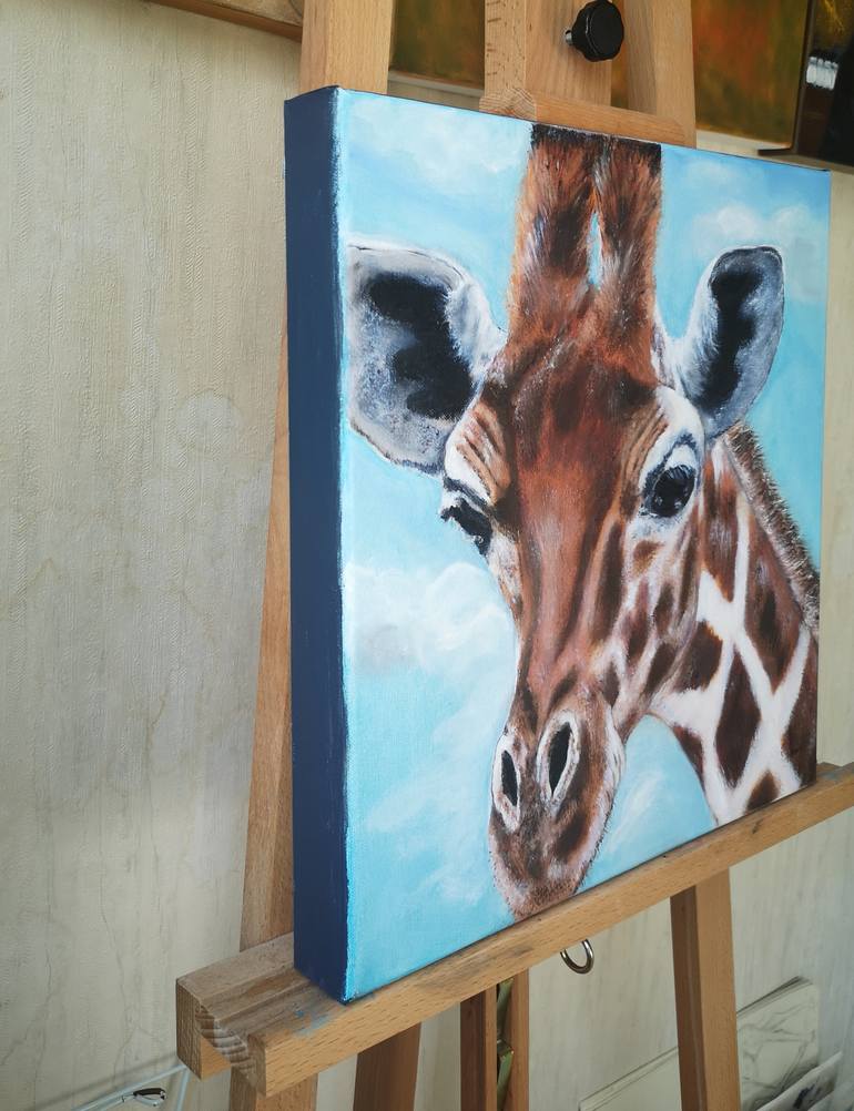 Original Impressionism Animal Painting by Lyudmyla Ryabinina