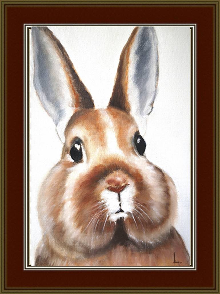 Original Fine Art Animal Painting by Lyudmyla Ryabinina