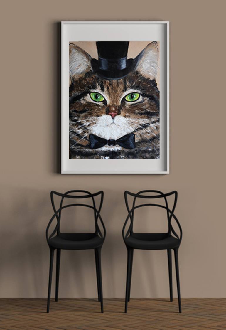 Original Impressionism Animal Painting by Lyudmyla Ryabinina
