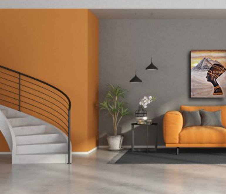 Original Art Deco Women Painting by Lyudmyla Ryabinina