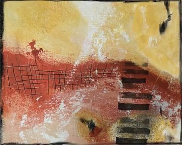 Original Abstract Mixed Media by Joyce Wynes